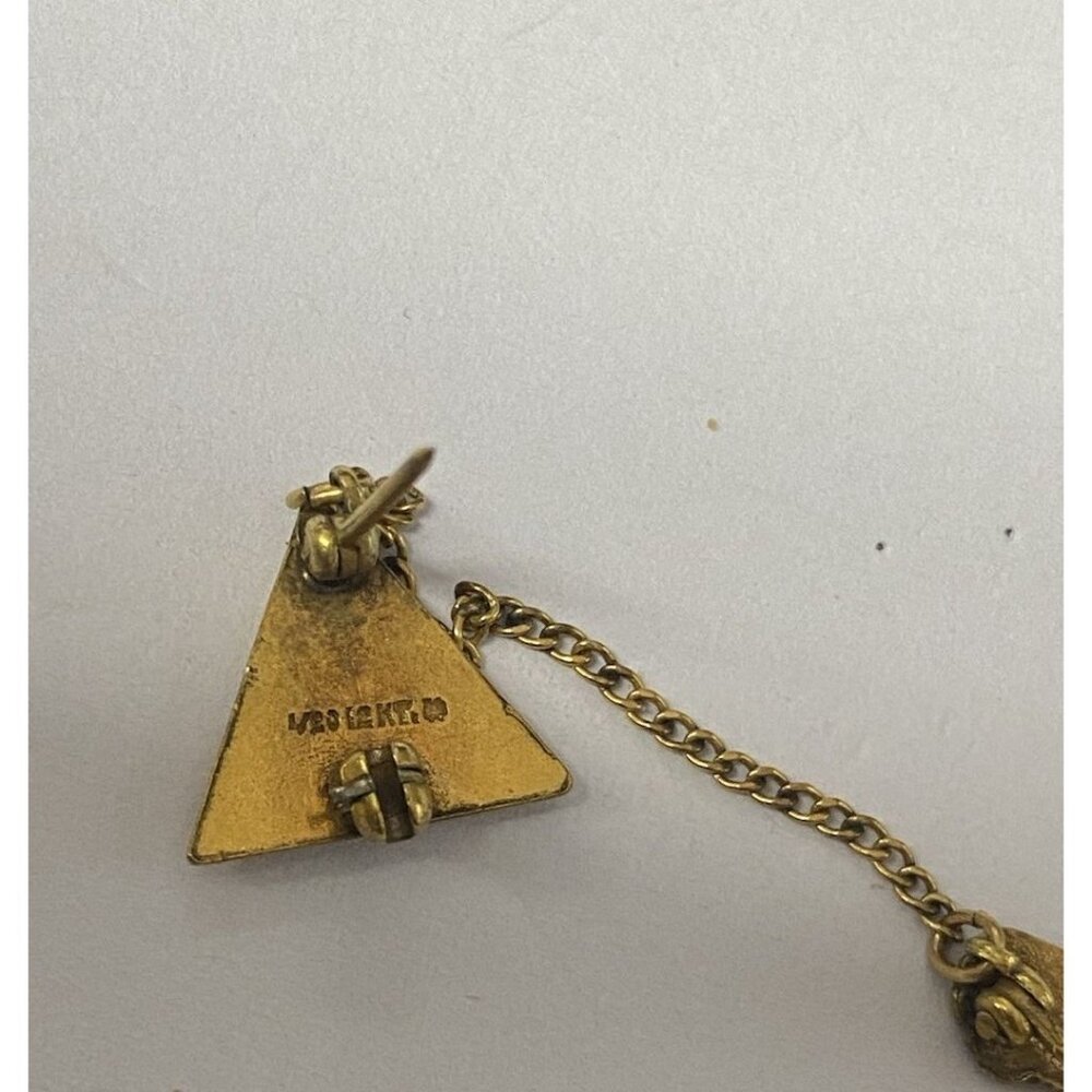 Masonic Job's Daughters Member Pin IYOB FILIAE Jobs Gold Filled - Picture 5 of 8